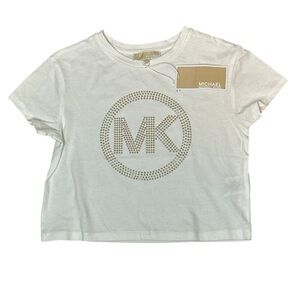 NWT Michael Kors Kids 100% cotton White T-Shirt